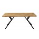 Mesa OLITE 180RT, metal, madera, 180 x 90 cms