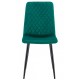 Silla LUCIA NEW, metal, tapizado velvet verde oscuro