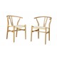 Silla WISH, madera de haya, natural, fibra trenzada