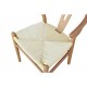 Silla WISH, madera de haya, natural, fibra trenzada