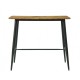 Mesa NITRA, alta, metal, tapa DM 6064 vintage, 120 x 60 cms