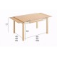 Mesa Ibiza laminado extensible