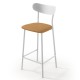 Taburete de cocina modelo Eva con respaldo