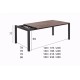 Mesa Zumaya laminado extensible