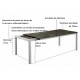 Mesa Zumaya laminado extensible