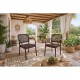 Sillón LATOJA, apilable, polipropileno marrón chocolate