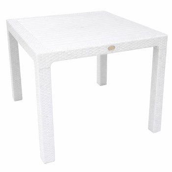 Mesa MIJAS, polipropileno blanco, 90 x 90 cms