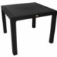 Mesa MIJAS, polipropileno negro, 90 x 90 cms