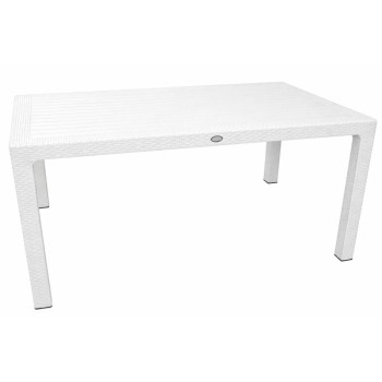 Mesa MIJAS, polipropileno blanco, 150 x 90 cms