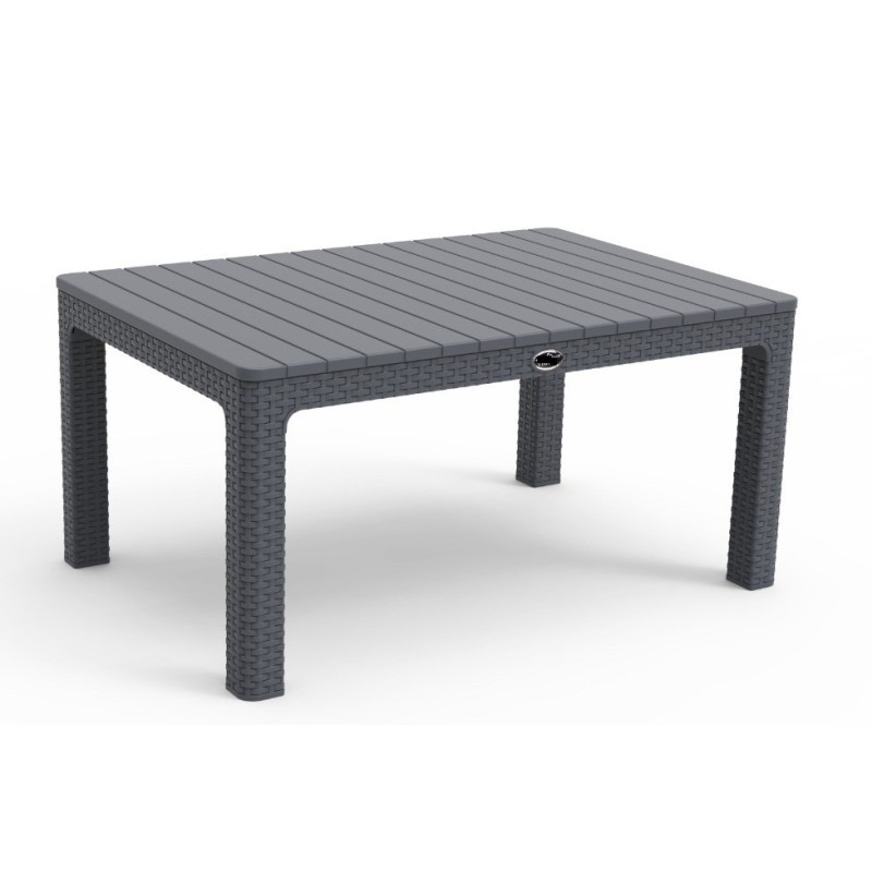 Mesa ALBUFEIRA, baja, polipropileno gris, 90 x 60 cms