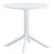 Mesa JÁVEA 97, polipropileno blanco, 80 cms de diámetro
