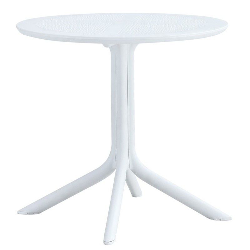 Mesa JÁVEA 97, polipropileno blanco, 80 cms de diámetro