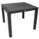 Mesa MIJAS, polipropileno antracita, 90 x 90 cms