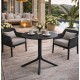 Mesa JÁVEA 97, polipropileno negro, 80 cms de diámetro