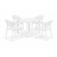 Mesa MIJAS, polipropileno blanco, 90 x 90 cms