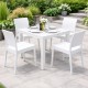 Silla LIDO, apilable, polipropileno blanco