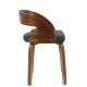 Sillón LOARRE, fijo, madera, similpiel negra