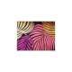 Silla HORUS NEW, metal, tapizado velvet amarillo con trasera floral a juego