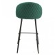 Taburete MAGDA NEW, metal, tapizado velvet verde
