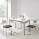 Mesa extensible de cristal para cocina y comedor estilo Alba modelo Liria
