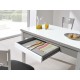 Mesa extensible de cristal para cocina y comedor estilo Alba modelo Liria