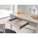 Mesa extensible de cristal para cocina y comedor estilo Alba modelo Liria