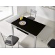 Mesa extensible de cristal para cocina y comedor estilo Alba modelo Liria