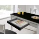 Mesa extensible de cristal para cocina y comedor estilo Alba modelo Liria