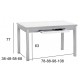 Mesa extensible para cocina y comedor estilo Meri modelo Nerea