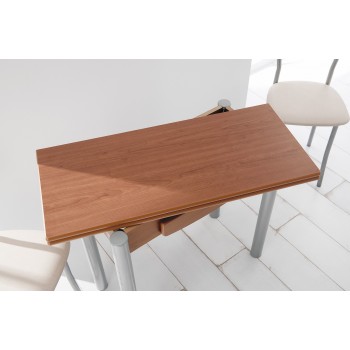 Mesa con apertura tipo libro para cocina y comedor estilo Kombi modelo Cira