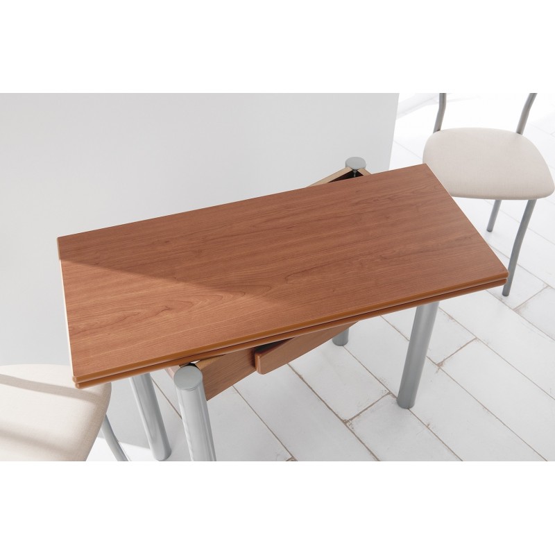 Mesa con apertura tipo libro para cocina y comedor estilo Kombi modelo Cira