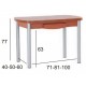 Mesa extensible laminada para cocina y comedor tipo Mesa Kombi modelo Cira