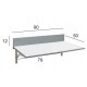 Mesa de pared laminada para cocina modelo Zara
