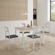  Mesa extensible laminada para cocina y comedor estilo Mesa Arona modelo Brisa