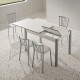  Mesa extensible laminada para cocina y comedor estilo Mesa Arona modelo Brisa