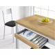  Mesa extensible laminada para cocina y comedor tipo Mesa Nube modelo Tera