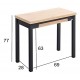  Mesa laminada con apertura tipo libro para cocina y comedor tipo Mesa Nube modelo Tera