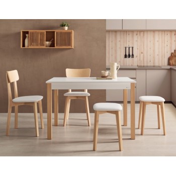 Mesa fija laminada para cocina y comedor estilo Mesa Nadia modelo Soria