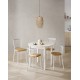 Mesa extensible laminada para cocina y comedortipo Mesa Isla modelo Noa