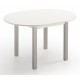 Mesa extensible laminada para cocina y comedortipo Mesa Isla modelo Noa