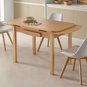 Mesa extensible laminada para cocina y comedorestilo Mesa Flora modelo Faro
