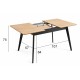 Mesa Fany laminado extensible
