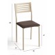 Silla tapizada para cocina y comedor estilo Silla Kelsa modelo Iria