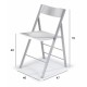 Pack de 4 Sillas plegables para cocina y comedor Tipo Silla Vera modelo Celia