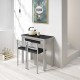 Taburete con respaldo para cocina y comedor estilo Kelsamodelo Iria