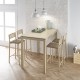Taburete con respaldo para cocina y comedor estilo Kelsamodelo Iria