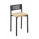 Taburete con respaldo para cocina y comedor estilo Kelsamodelo Iria