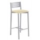 Taburete con respaldo para cocina y comedor estilo Kelsamodelo Iria
