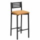 Taburete con respaldo para cocina y comedor estilo Kelsamodelo Iria