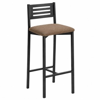 Taburete con respaldo para cocina y comedor estilo Kelsamodelo Iria